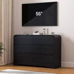 47-Inch 6-Drawer Dresser with Wood Finish