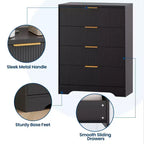 Modern 4-Drawer Dresser