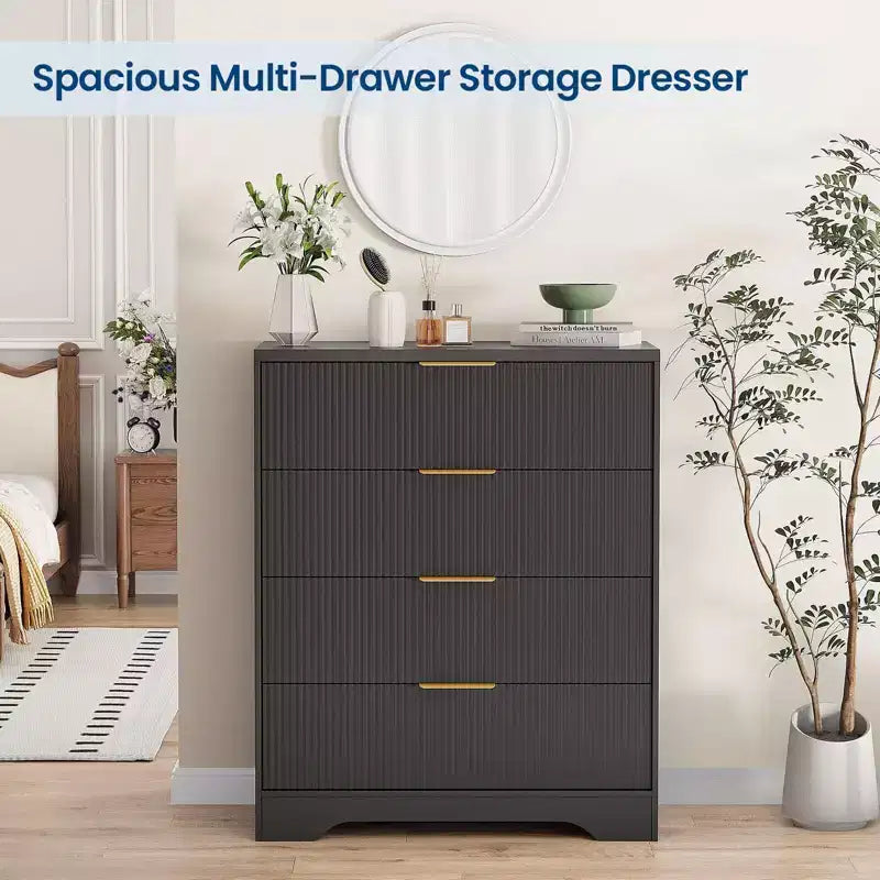 Modern 4-Drawer Dresser