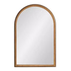 Arch Wall Mirror with Beaded Frame, 20" x 30"