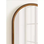Arch Wall Mirror with Beaded Frame, 20" x 30"