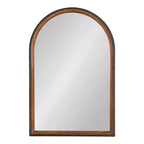 Arch Wall Mirror with Beaded Frame, 20" x 30"