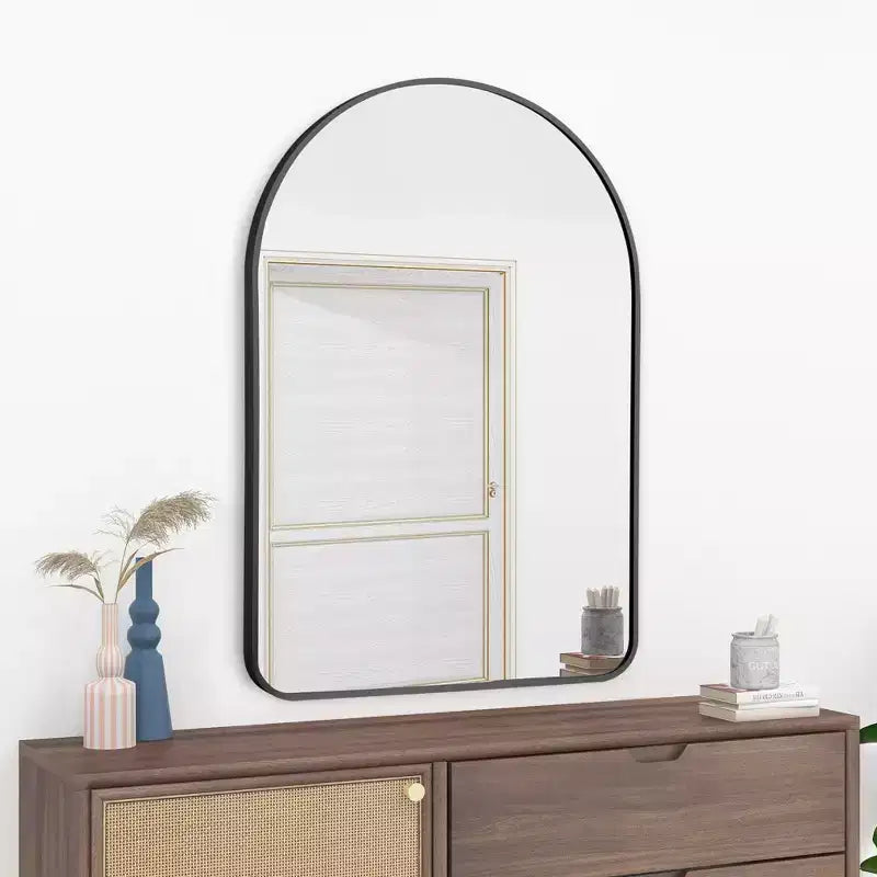 Arch Wall Mirror – Aluminum Alloy Thin Edge, 36x24in