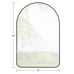 Arch Wall Mirror – Aluminum Alloy Thin Edge, 36x24in