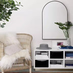 Arch Wall Mirror – Aluminum Alloy Thin Edge, 36x24in