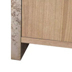 Rustic Wooden Accent Cabinet with 2 Doors and Adjustable Shelf, 39.3''W