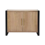Rustic Wooden Accent Cabinet with 2 Doors and Adjustable Shelf, 39.3''W