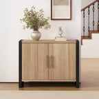 Christopher Knight Home Melric Rustic 39.30'' Wooden Accent Cabinet with 2 Doors and Adjustable Shelf