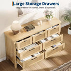 7-Drawer Dresser with Fluted Design