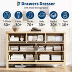 7-Drawer Dresser with Fluted Design