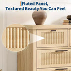 7-Drawer Dresser with Fluted Design