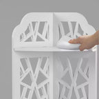 Freestanding Bathroom Corner Shelf, 3-Tier, PVC