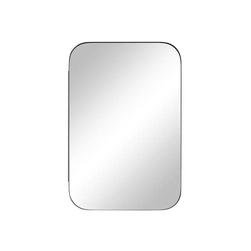 36 x 24 Inch Wall Mirror Medicine Cabinet with Storage, Metal Frame, Black