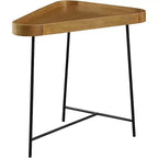 24 in. H Black Triangle Metal End Table