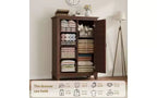 Vertical Dresser with 5 Drawers and Storage Door, 45.7" Tall