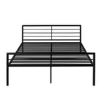 Twin Over Full Metal Bunk Bed with Desk, Ladder & Guardrails, Metallic Black