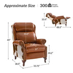 Genuine Leather Manual Recliner Set of 2