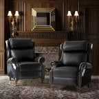 Genuine Leather Manual Recliner Set of 2