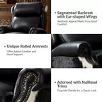 Genuine Leather Manual Recliner Set of 2