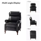 Genuine Leather Manual Recliner Set of 2