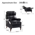Genuine Leather Manual Recliner Set of 2