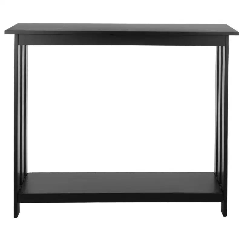 2-Tier Narrow Console Table, Black