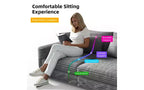 102.4" Corduroy 4-Seat Sofa with Accent Pillows – Convertible Lounge Chair