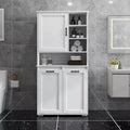 GDFStudio Aurelie Modern 31.5'' Laundry Cabinet with 2 Tilt-Out Hampers, 1 Doors and Shelves