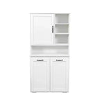 Modern 31.5'' Laundry Cabinet with 2 Tilt-Out Hampers, Door and Shelves