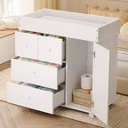 Baby Dresser with Changing Table Top and Storage Drawers