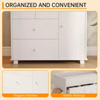 Baby Dresser with Changing Table Top and Storage Drawers