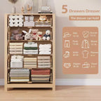 5-Drawer Dresser with Deep Storage