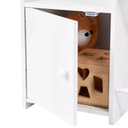 4-Tier Kids Storage Organizer with Bookshelf and 8 Plastic Bins, White