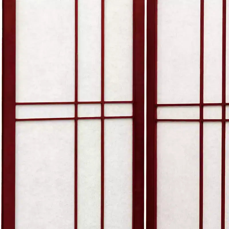 6 ft. Tall Shoji Screen - Rosewood, 5 Panels
