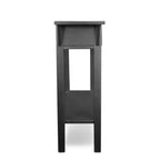 Mission Console Table with Drawer and Shelf – Slate Black