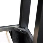 Mission Console Table with Drawer and Shelf – Slate Black