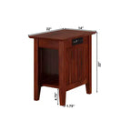 Nantucket Chair Side Table with Built-In Charger