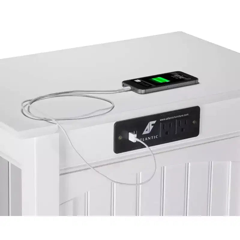 Nantucket Chair Side Table with Built-In Charger