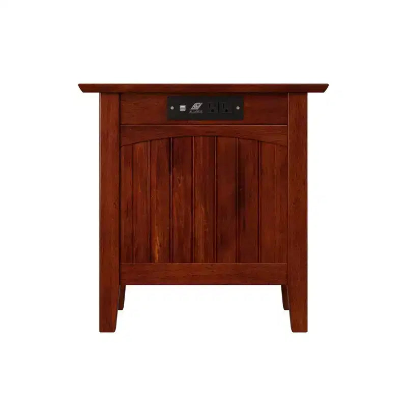Nantucket Chair Side Table with Built-In Charger