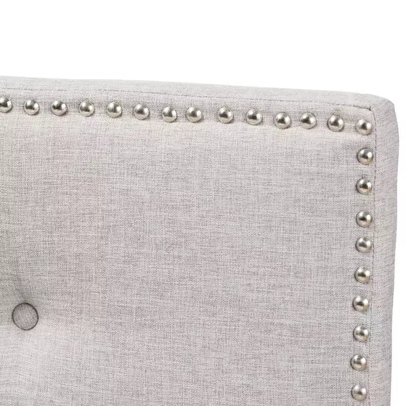 Modern Fabric Upholstered Headboard – Beige