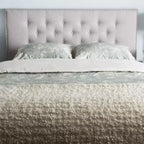 Modern Fabric Upholstered Headboard – Beige