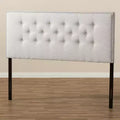 Modern Fabric Upholstered Headboard – Beige
