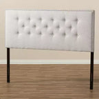 Modern Fabric Upholstered Headboard – Beige