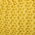 Moderner runder Pouf Ottoman aus gestrickter Baumwolle