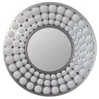 Northlight 24.75 Silver Cascading Orbs Round Wall Mirror