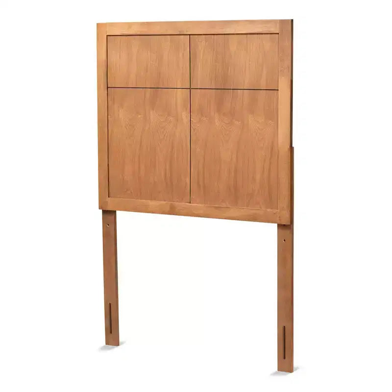 Monroe Modern and Rustic Wood Headboard Walnut - Baxton Studio