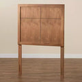 Modern Rustic Wood Headboard - Walnut Finish