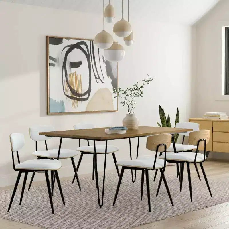 Rectangular Dining Table with Mango Wood Top